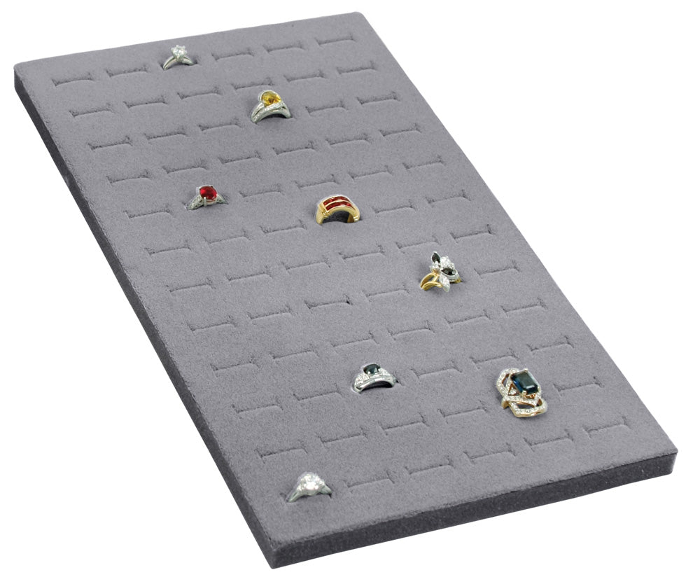 Economy Ring Foams — 72-Ring Slots, vertical — 7 5/8 x 14 1/8" (195 x 360mm) — Grey