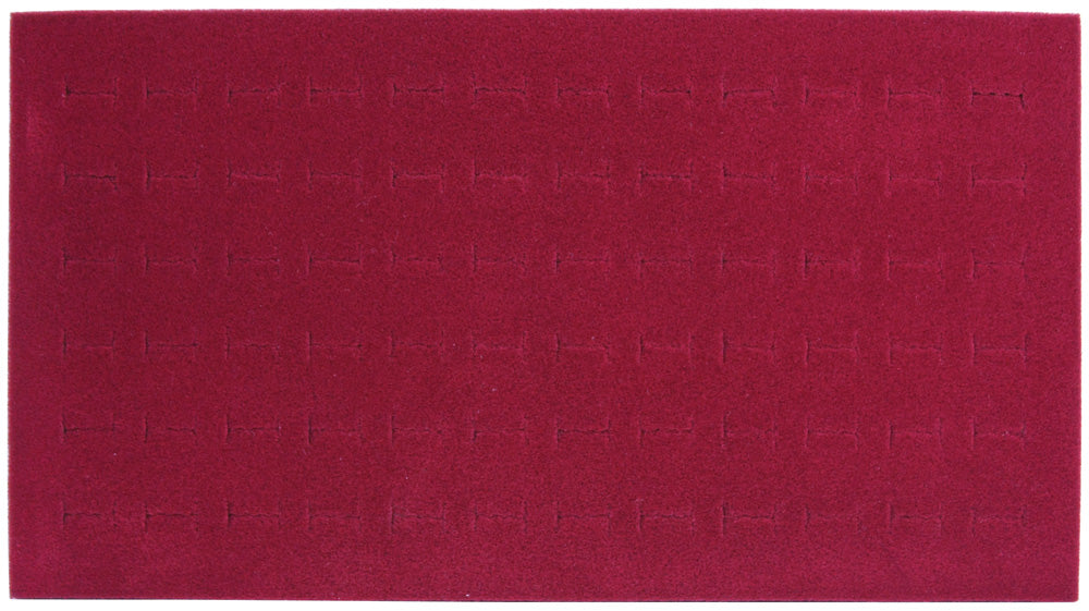 Economy Ring Foams — 72-Ring Slots — 14 1/8 x 7 5/8" (360 x 195mm) — Burgundy