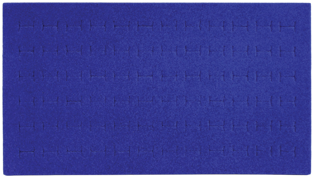 Economy Ring Foams — 72-Ring Slots — 14 1/8 x 7 5/8" (360 x 195mm) — Blue