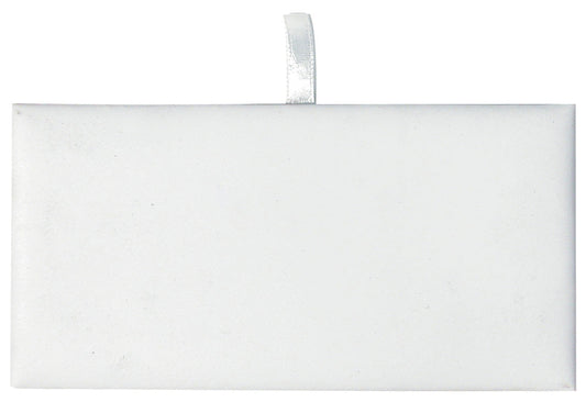 Rectangular Display Pads — 15 x 12" (381 x 305mm) — White Faux Leather