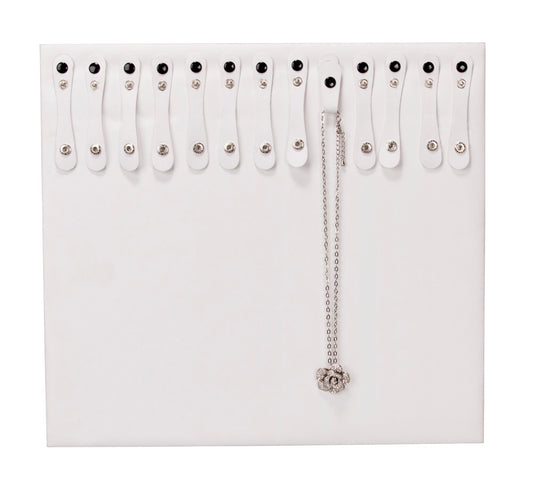 Large Display Pads — 15 1/2 x 14" — 13 snaps (fits the 811-1, 811-2 or 812 case) — White Faux Leather