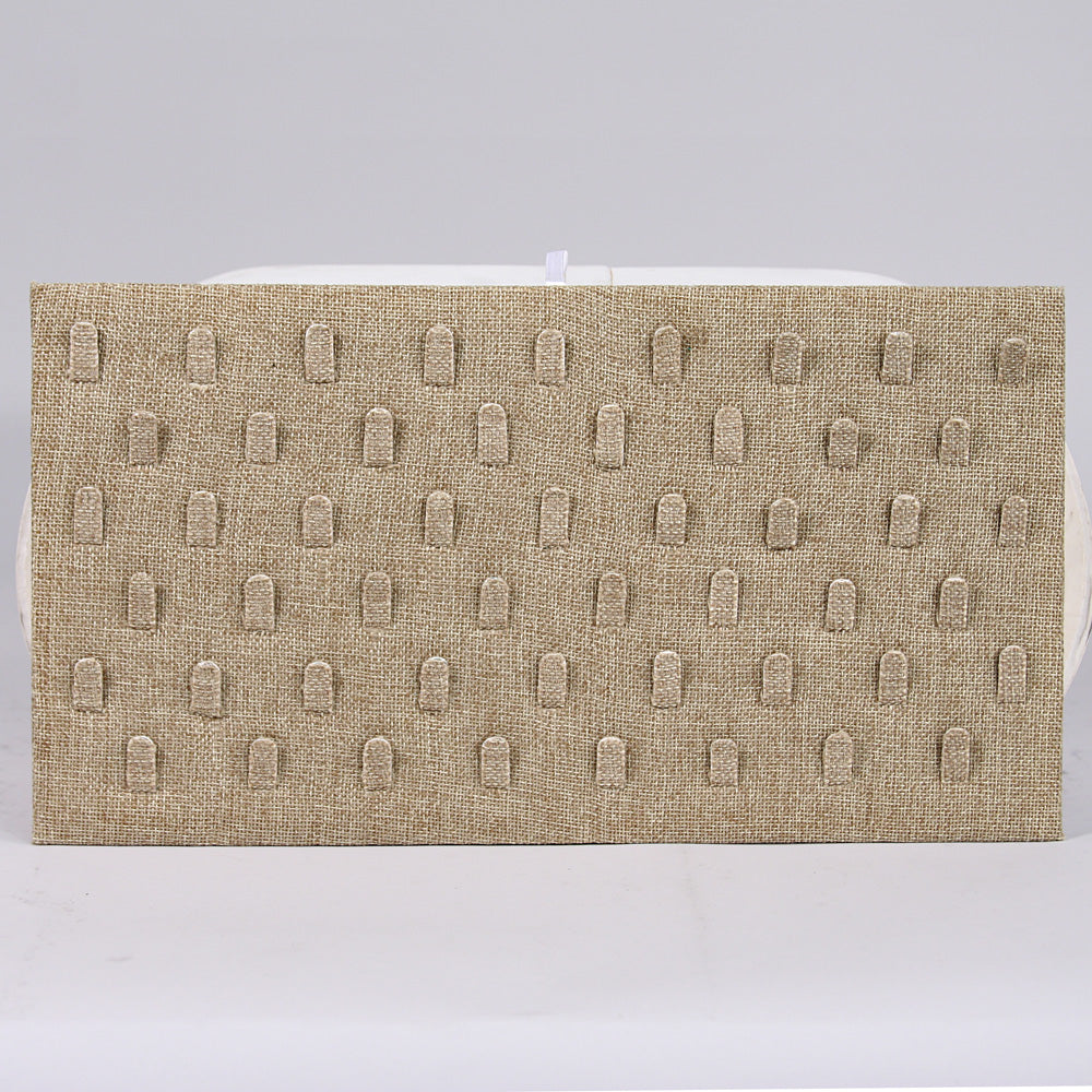 Burlap Tray Insert Pads — 51-Ring — full size 14 1/8 x 7 5/8" (360 x 195mm) — Burlap