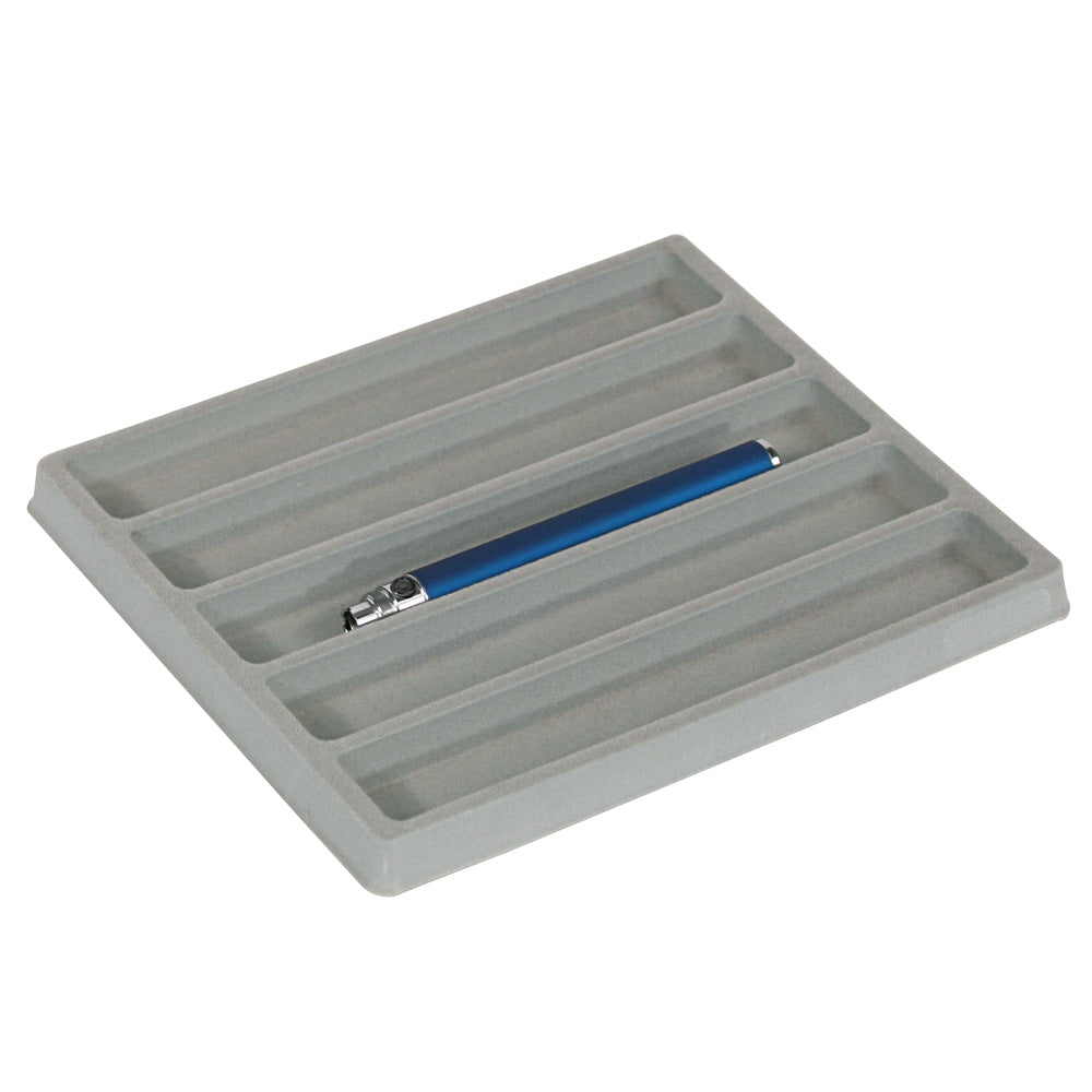 Flocked Half-Size Tray Liners — 1 5/8 x 1 3/8" sections — Grey