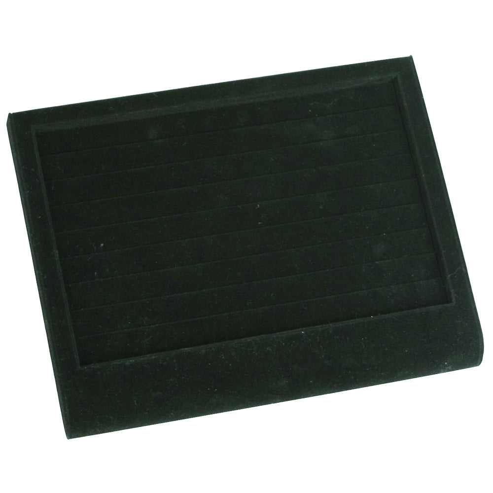 Curved Front Display Trays — Utility — Black Velvet