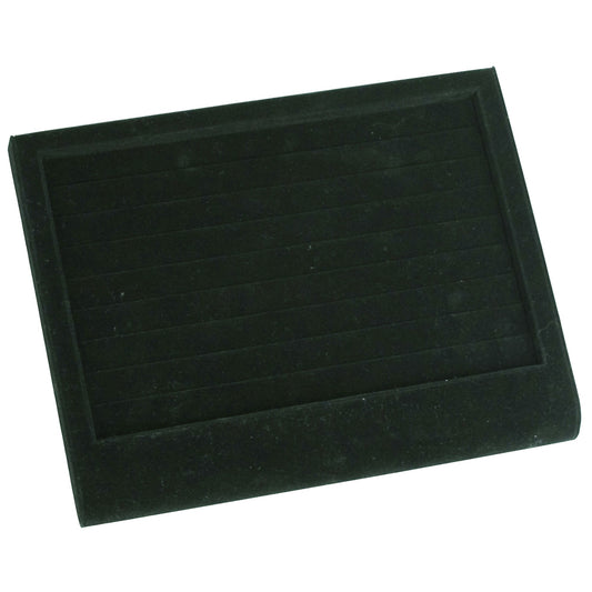 Curved Front Display Trays — Utility — Black Velvet