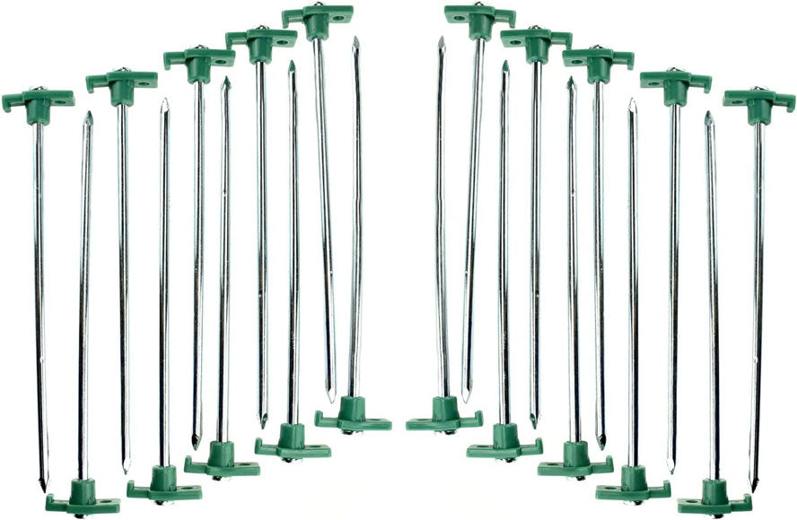 Tent Peg 10.5" with Green Plastic Stopper