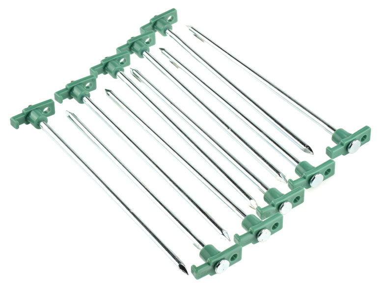 Tent Peg 10.5" with Green Plastic Stopper