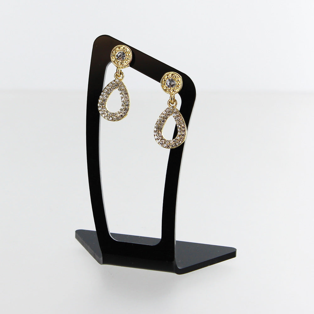 Acrylic Earring Stand — 1 3/4 x 3 1/2" H (44 x 89mm) — Black