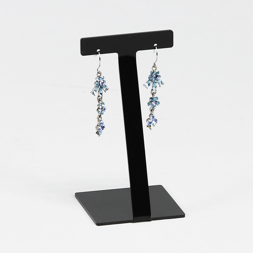 Acrylic Earring Stand — 2 1/2 x 4 1/4" H (63 x 114mm) — Black
