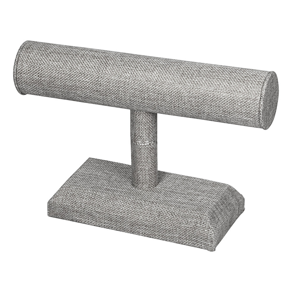 Round Shape Single T-Bar — C — 12 x 12" H — Grey Linen
