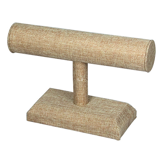 Round Shape Single T-Bar — A — 7 1/2 x 5" H — Burlap