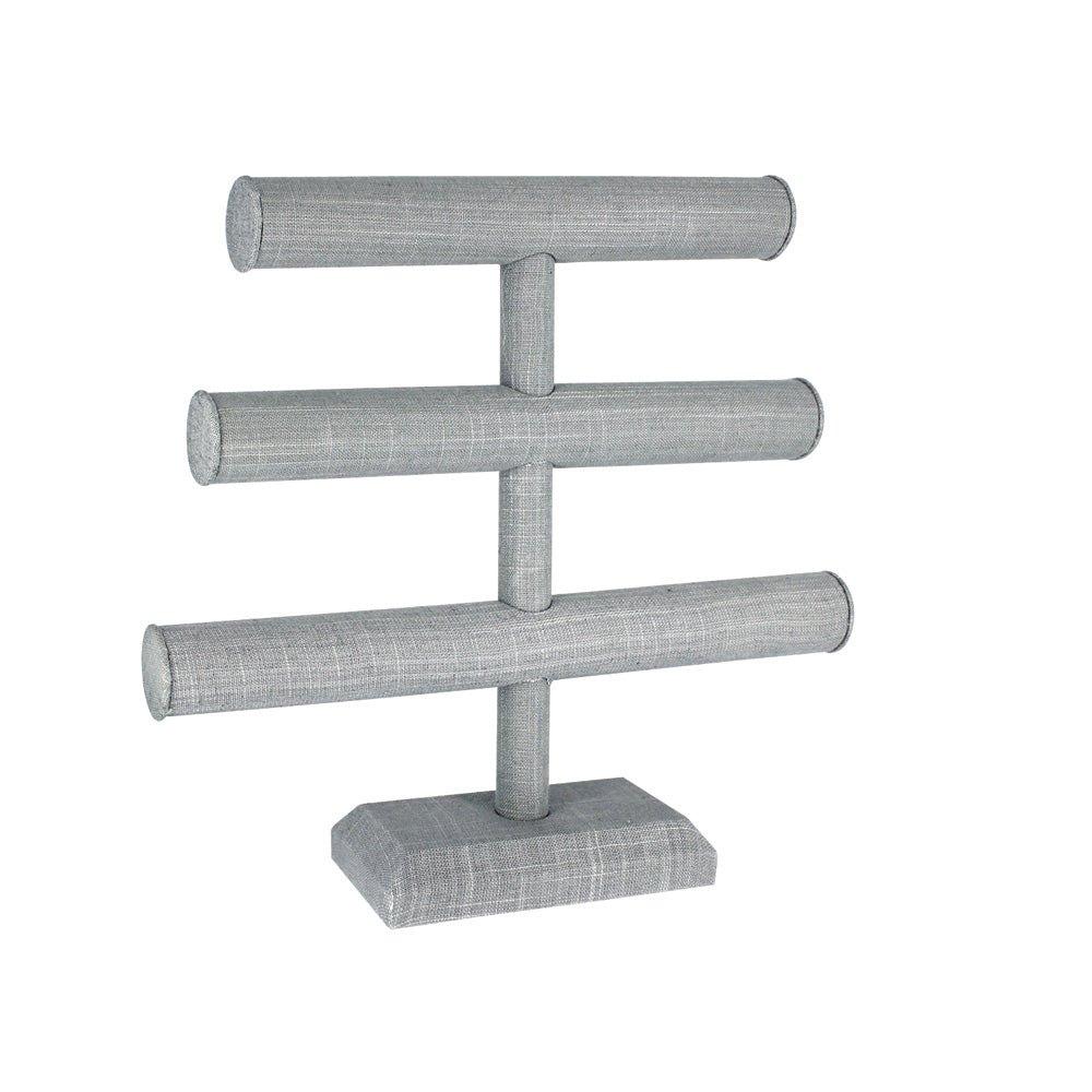 Linen Triple T-Bar — Grey Linen