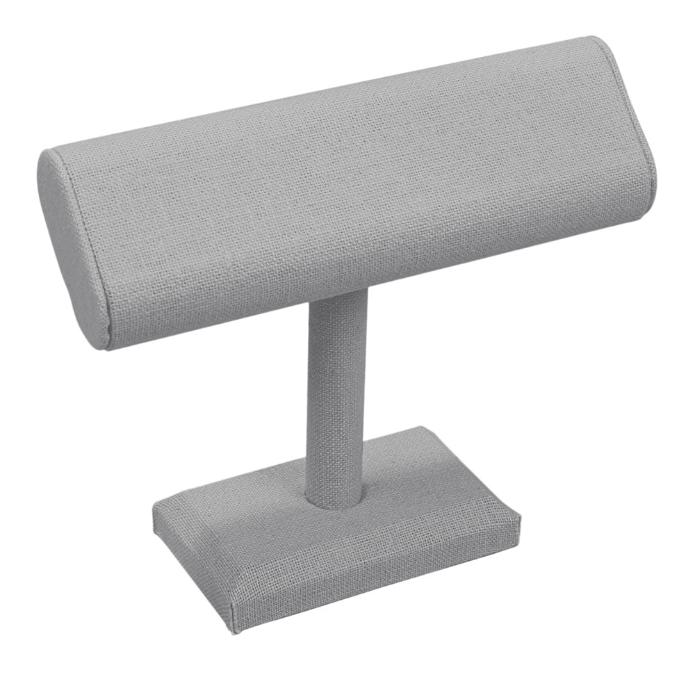 Oval Shape T-Bar — A — 7 1/2 x 6 1/2" H (191 x 165mm) — Grey Linen