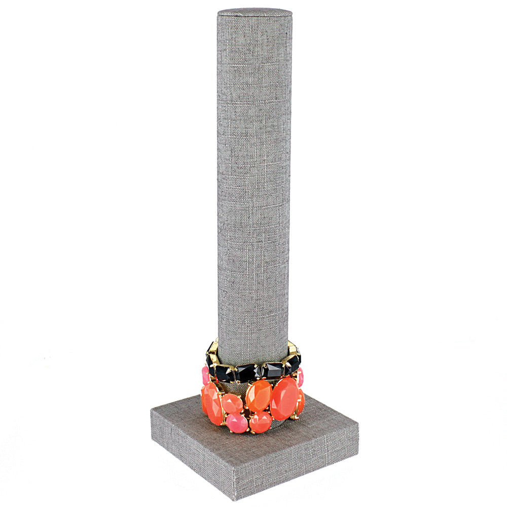 Vertical Bracelet Display — Grey Linen