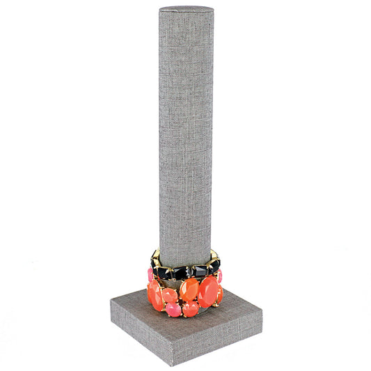 Vertical Bracelet Display — Grey Linen