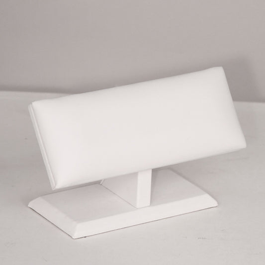 Cushion Top T-Bar — White Faux Leather
