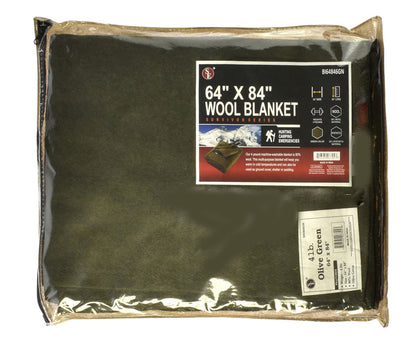 Wool Blanket - packaged in a Zippered Bag