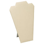 Necklace Display with Easel — 8 1/4 x 12 1/2" H (B) — Beige Linen