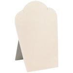 Necklace Display with Easel — 3 3/4 x 5 1/4" H — Beige Faux Suede