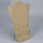 Necklace Display with Easel — 8 5/8 x 14 1/8" H — Burlap