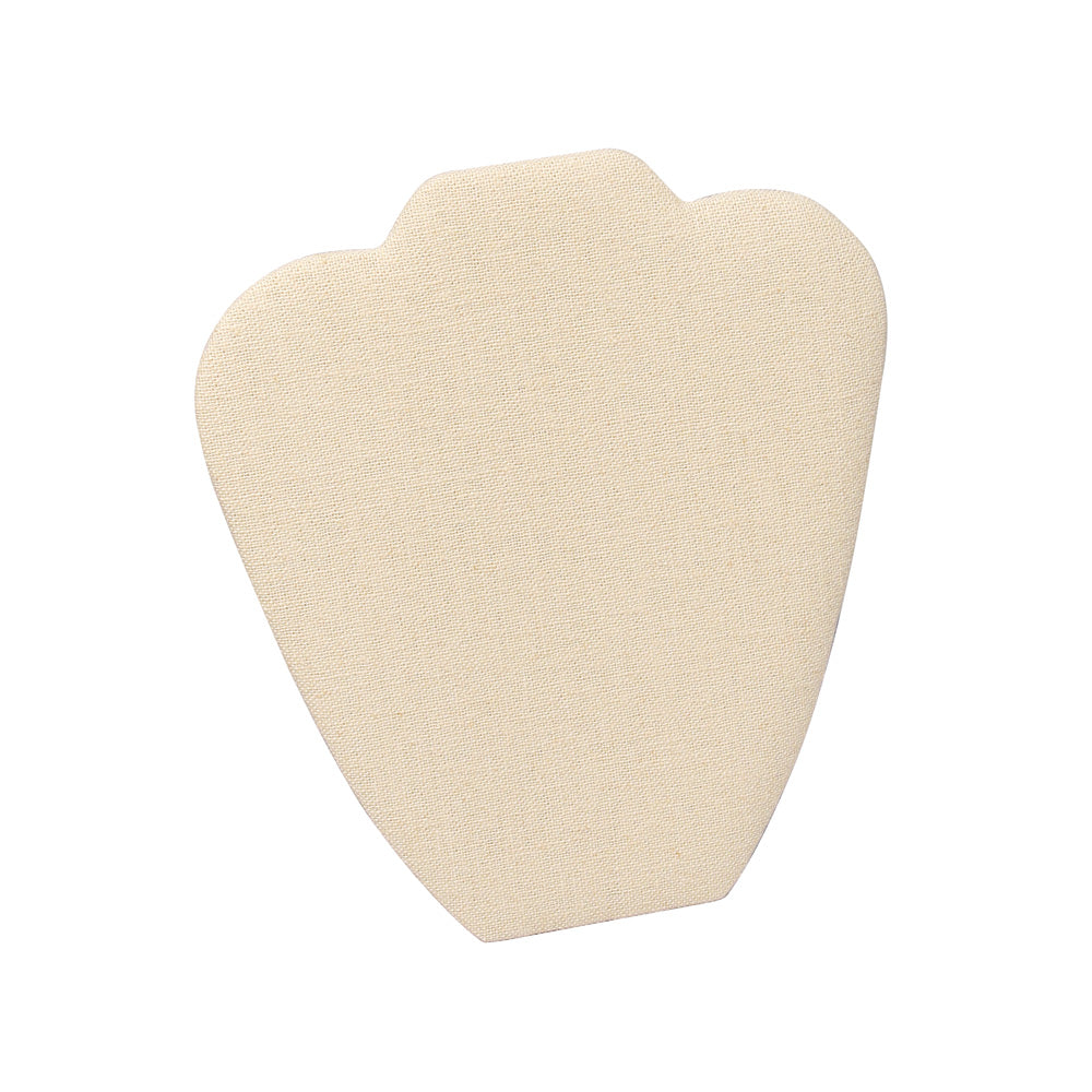Necklace Display with Easel — 7 3/8 x 8 5/8" H — Beige Linen
