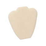 Necklace Display with Easel — 7 3/8 x 8 5/8" H — Beige Linen