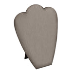 Necklace Display with Easel — 8 5/8 x 10 7/8" H — Steel Grey Faux Leather