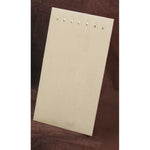 Necklace Display with Easel — 4 1/2 x 5 1/2" H (A) — Beige Faux Suede