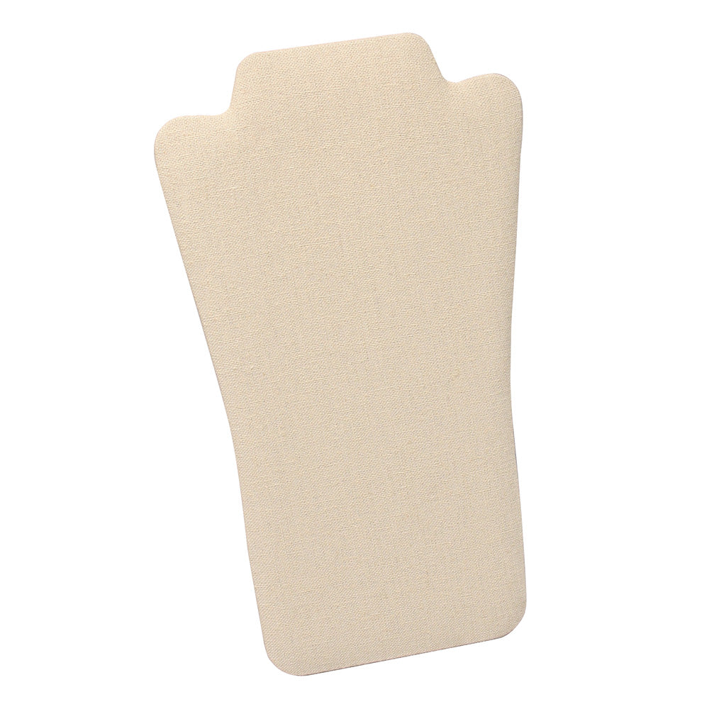 Necklace Display with Easel — 7 5/8 x 12 1/2" H — Beige Linen