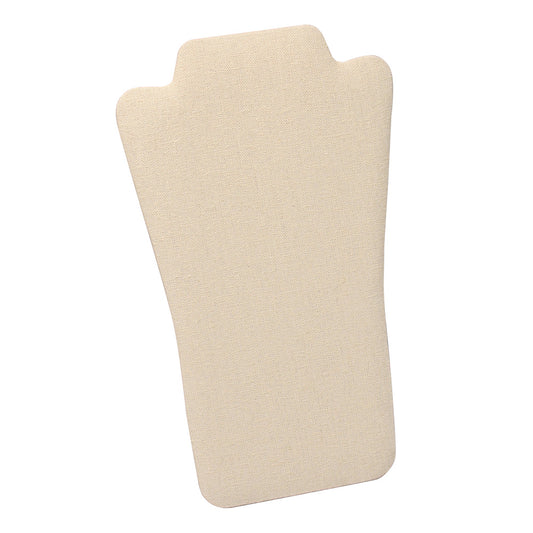 Necklace Display with Easel — 7 5/8 x 12 1/2" H — Beige Linen