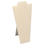Necklace Display with Easel — 4 1/4 x 8 5/8" H — Beige Linen