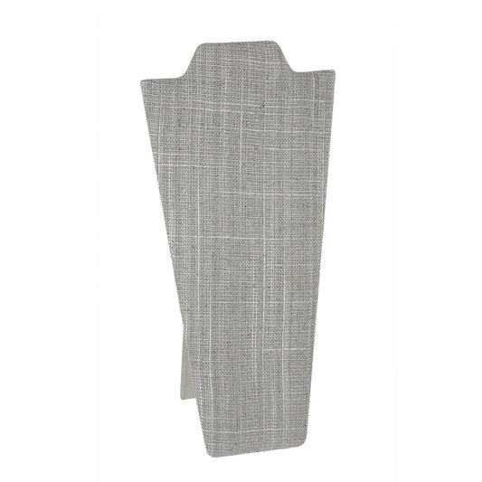 Necklace Display with Easel — 4 1/4 x 8 5/8" H — Grey Linen