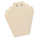 Necklace Display with Easel — 8 1/4 x 9 1/4" H — Beige Linen
