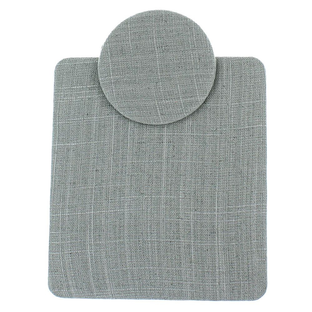 Foldable Necklace Display Stand — Small — Grey Linen