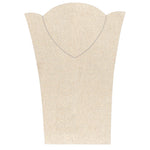 Necklace Display with Easel — 8 1/8 x 11 3/8" H (A) — Beige Linen
