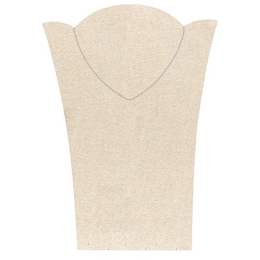 Necklace Display with Easel — 8 1/8 x 11 3/8" H (A) — Beige Linen