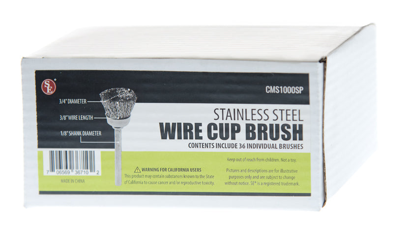 36 Pc Box- Wire Wheel and Brush