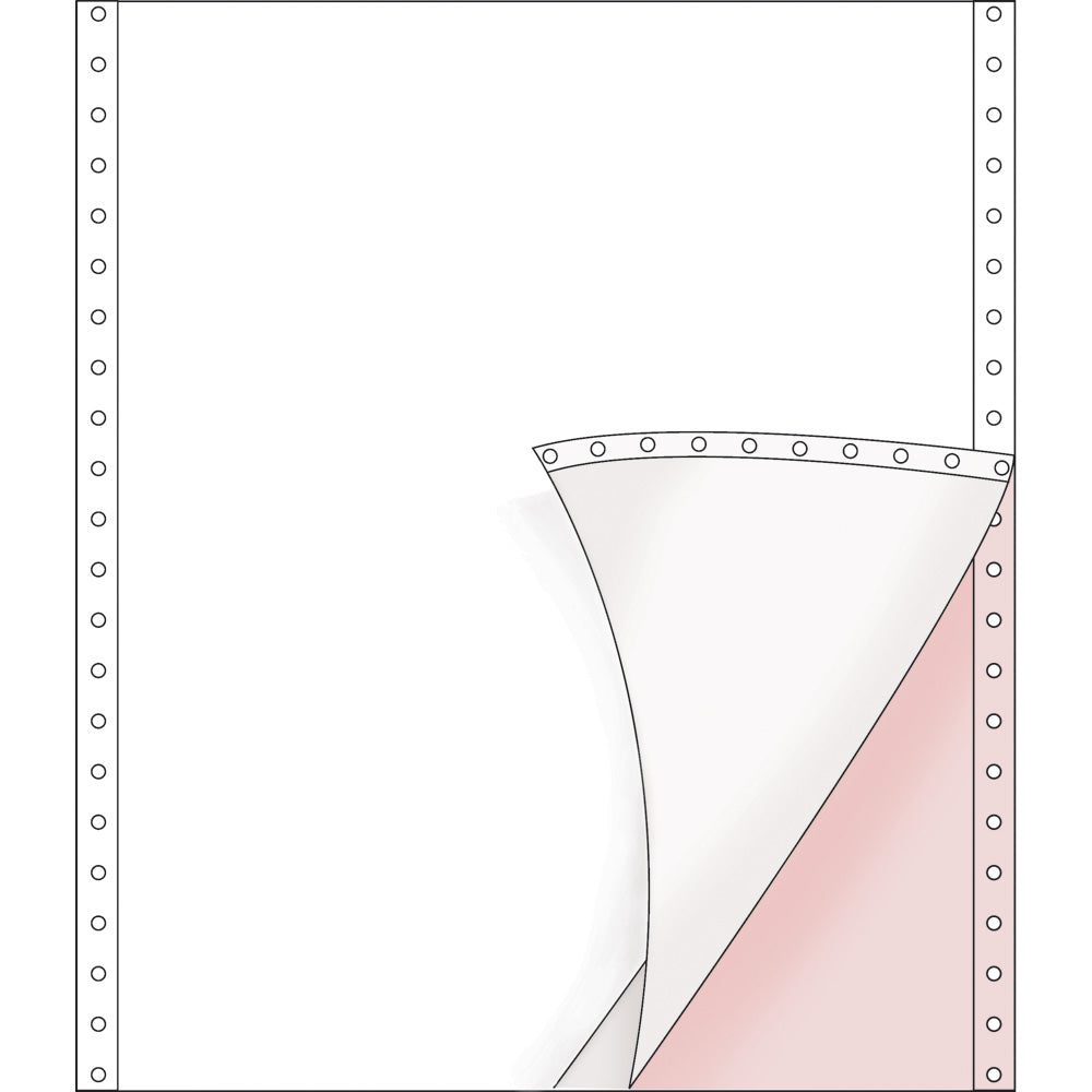 Computer Paper — White & Pink