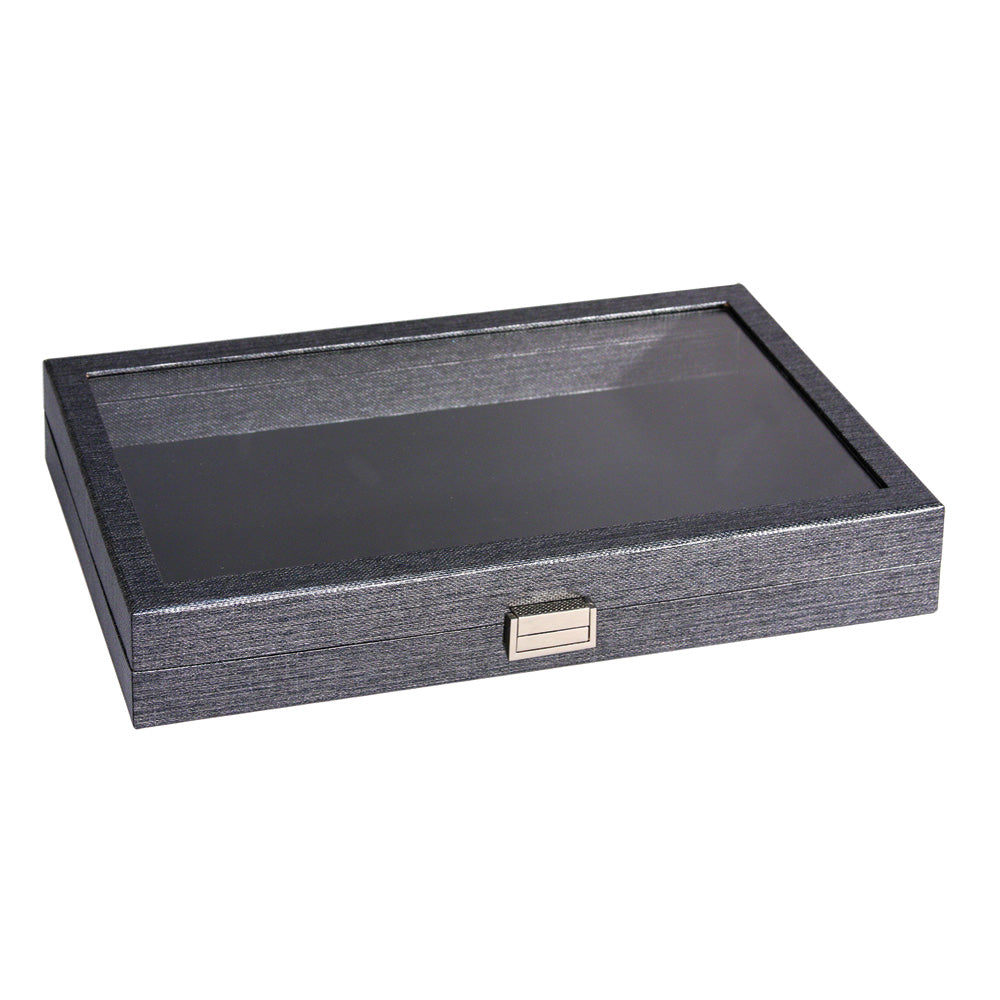 Clear View-Top Case — Deluxe Grey Metallic