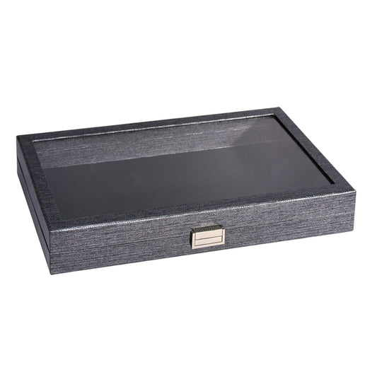 Clear View-Top Case — Deluxe Grey Metallic