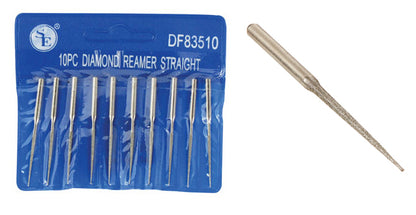 10 Pc Set - Tapered Diamond Bead Reamer With Diamond Coated Tips