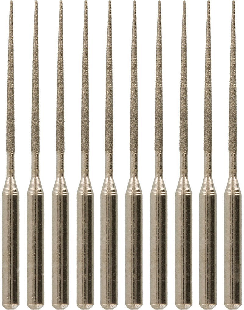 10 Pc Set - Tapered Diamond Bead Reamer With Diamond Coated Tips