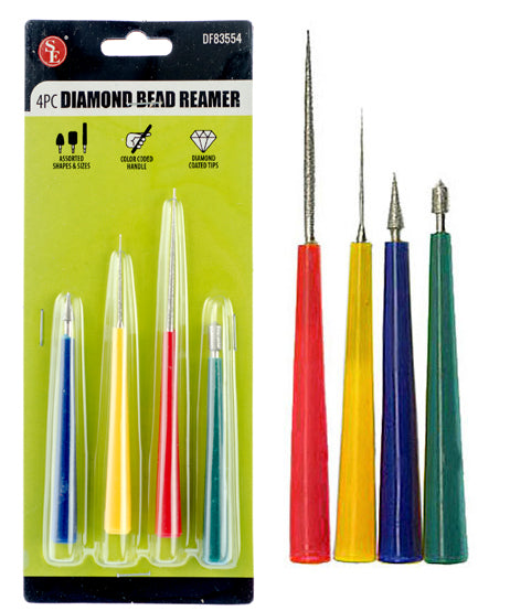 10 Pc Set - Tapered Diamond Bead Reamer With Diamond Coated Tips