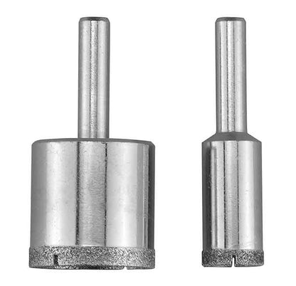 2-piece Diamond Hole Saw Set, Grit-80 (1/2" & 1" Dia)