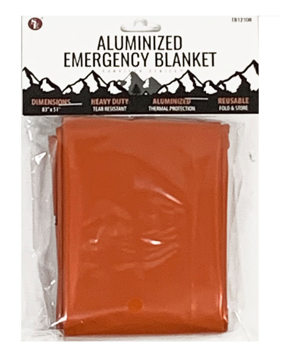 83"x 51" Heavy Duty Emergency Aluminized Blanket, Tear Resistant