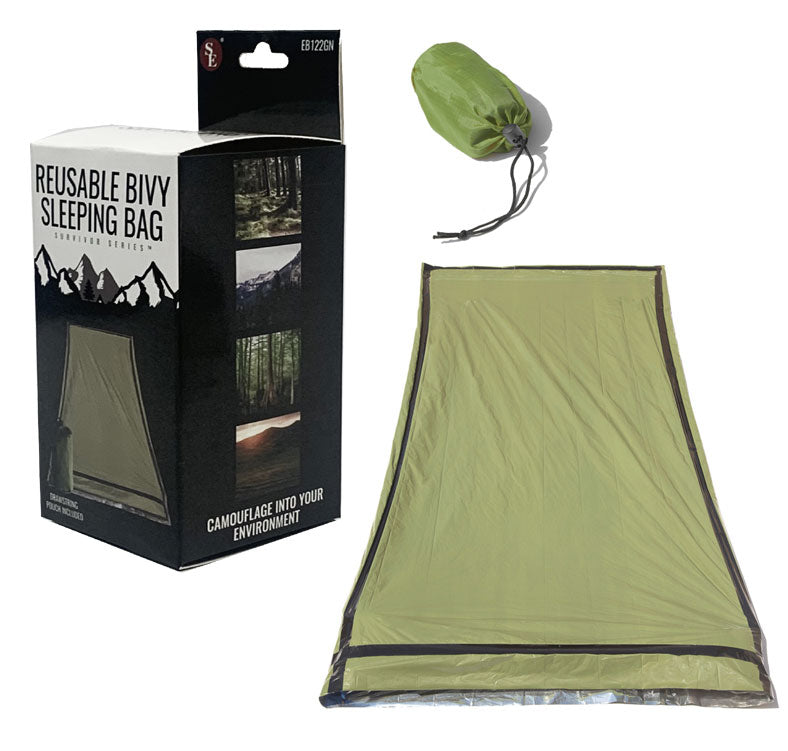 84" x 36" Bronze Heavy Duty Emergency Aluminized PE Sleeping Bag