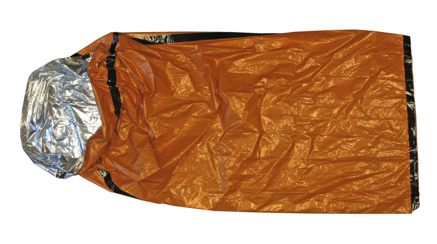 84" x 36" Bronze Heavy Duty Emergency Aluminized PE Sleeping Bag