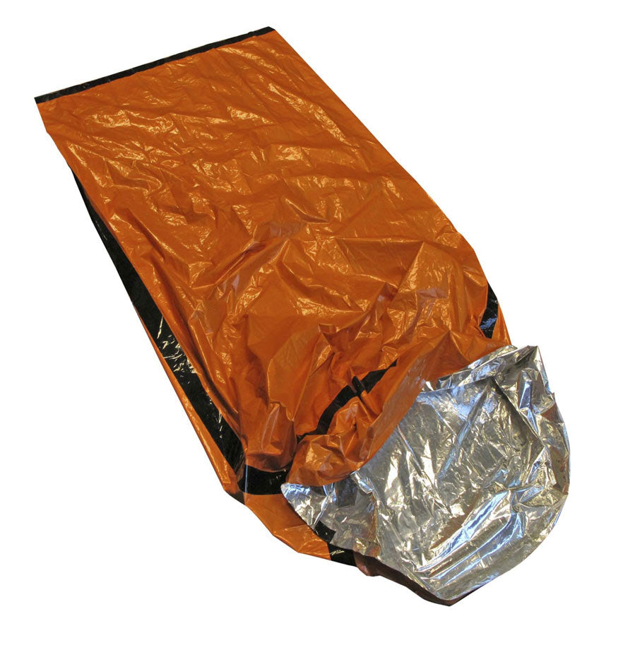 84" x 36" Bronze Heavy Duty Emergency Aluminized PE Sleeping Bag