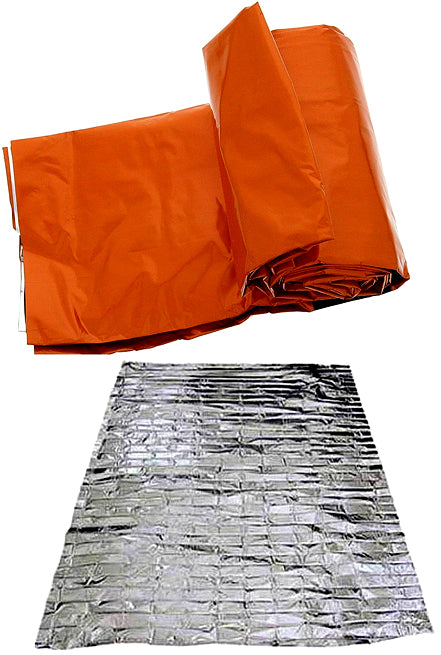 84" x 36" Bronze Heavy Duty Emergency Aluminized PE Sleeping Bag