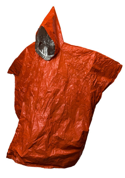 67"x39" Emergency Aluminized Poncho- 28um Thick